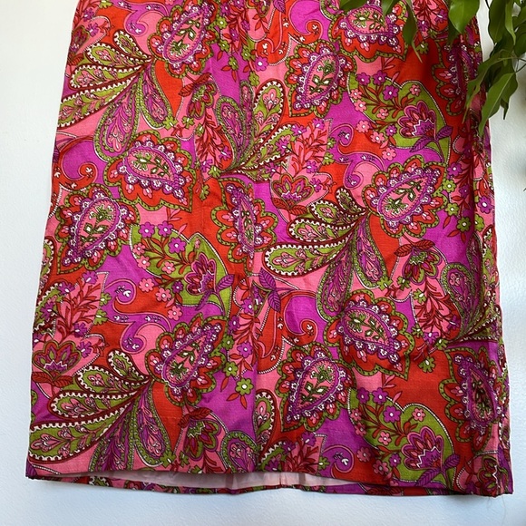 Vintage 1960s paisley Martin Berens of California party dress - Picture 4 of 11